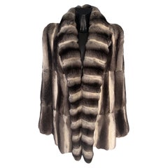 Handcrafted natural chinchilla fur coat, 2000s