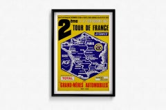 1983 original poster for the 2nd Tour de France des "Grand-mères automobiles"