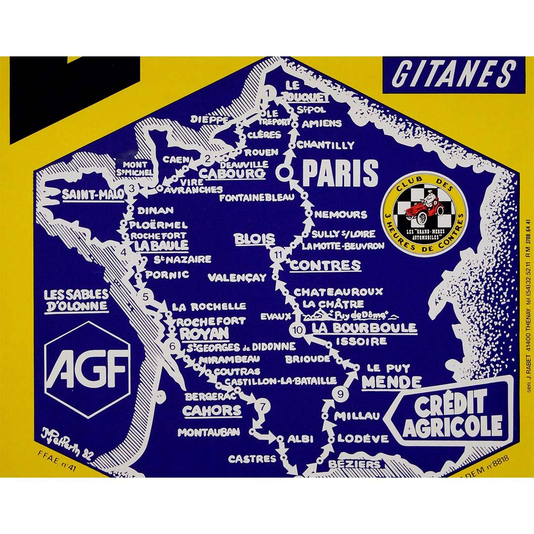 Affiche originale de 1983 pour le 2e Tour de France des 