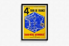 Original poster to promote the 4th Tour de France of the Grand-mères automobiles