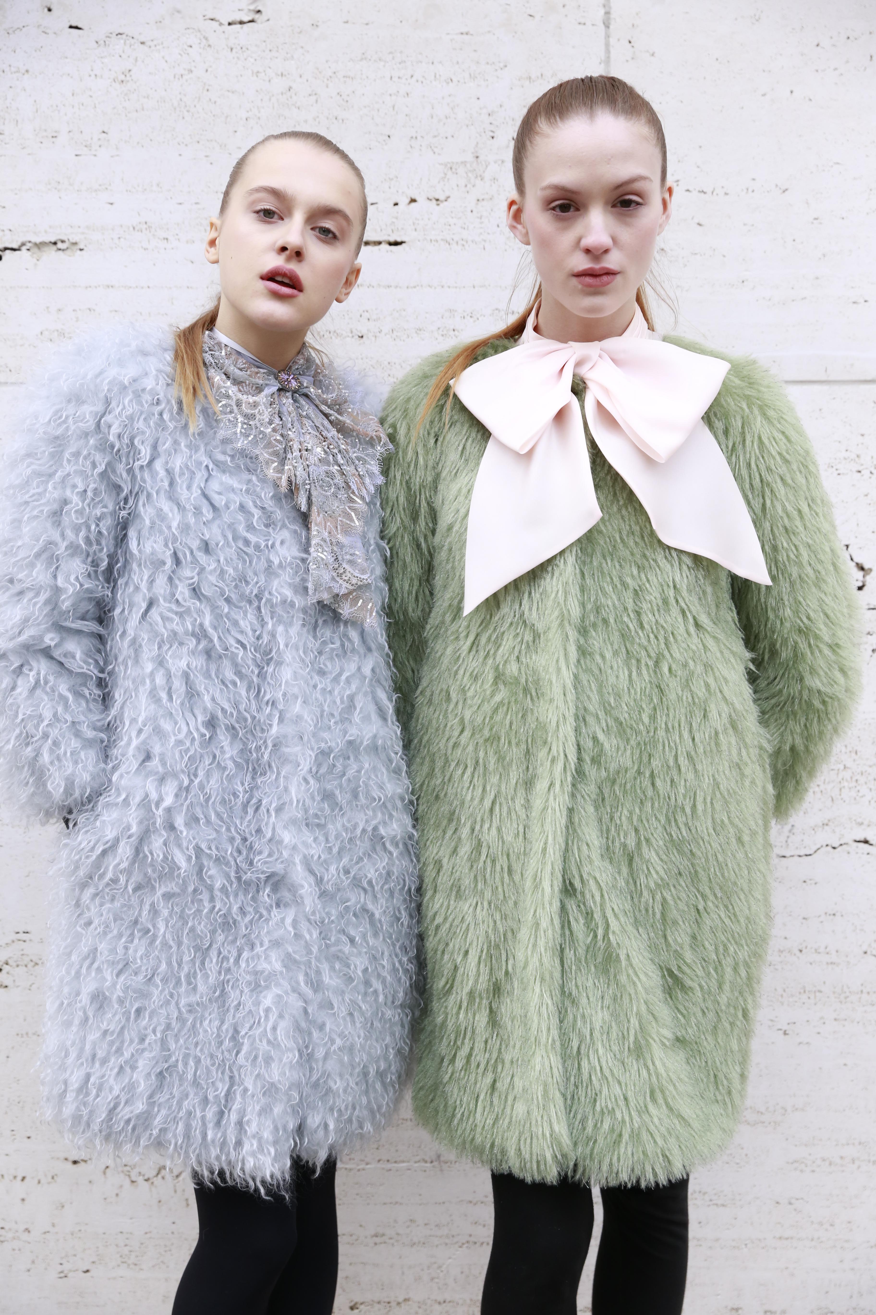 Women's Pelush Baby Blue Mohair Coat For Sale