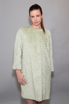 Pelush Celadon Green Mohair Coat