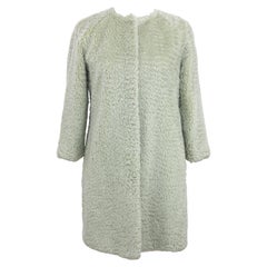 Pelush Celadon Green Mohair Coat