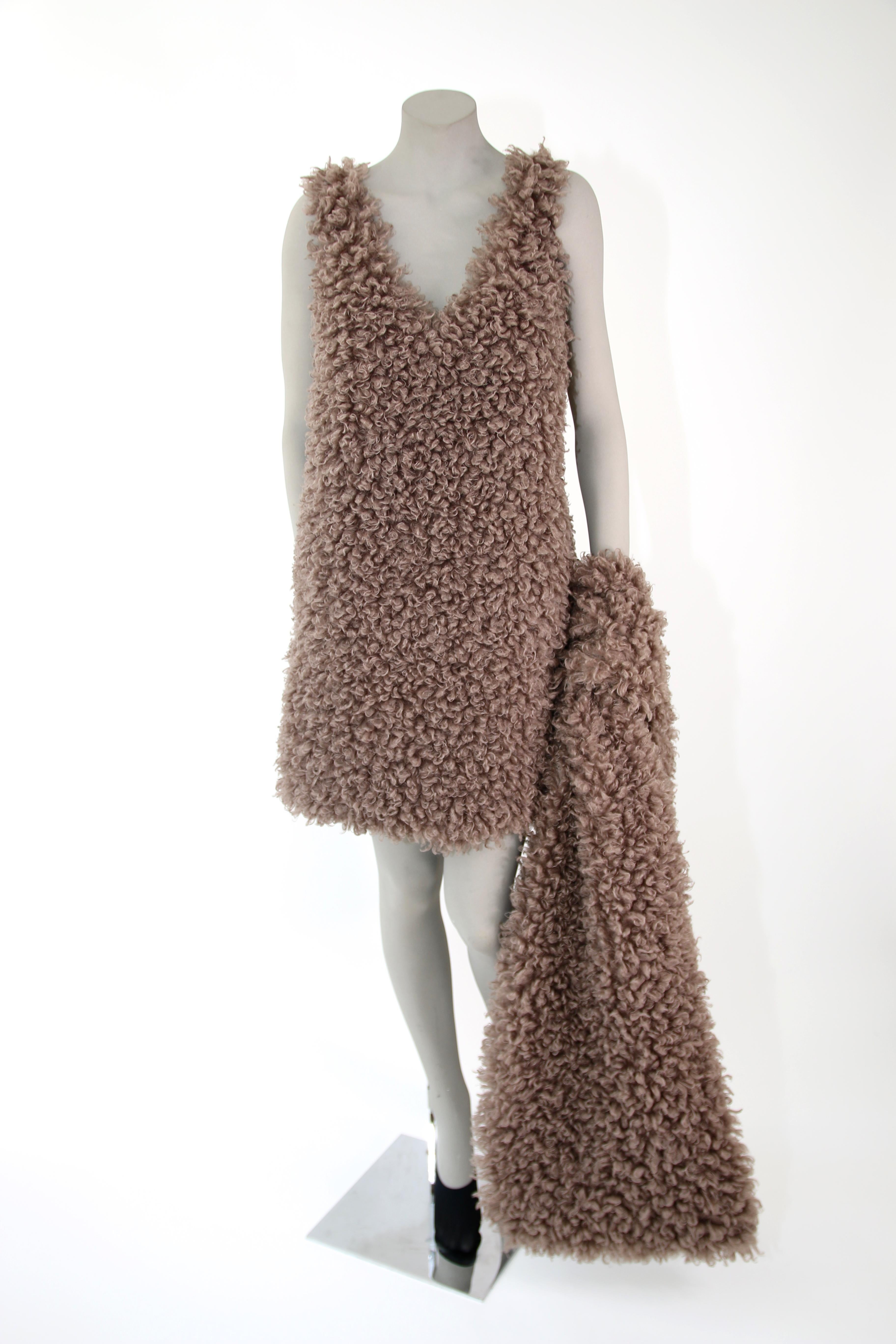Pelush Faux Fur Curly Boucle' Poodle Coat - Small  For Sale 2