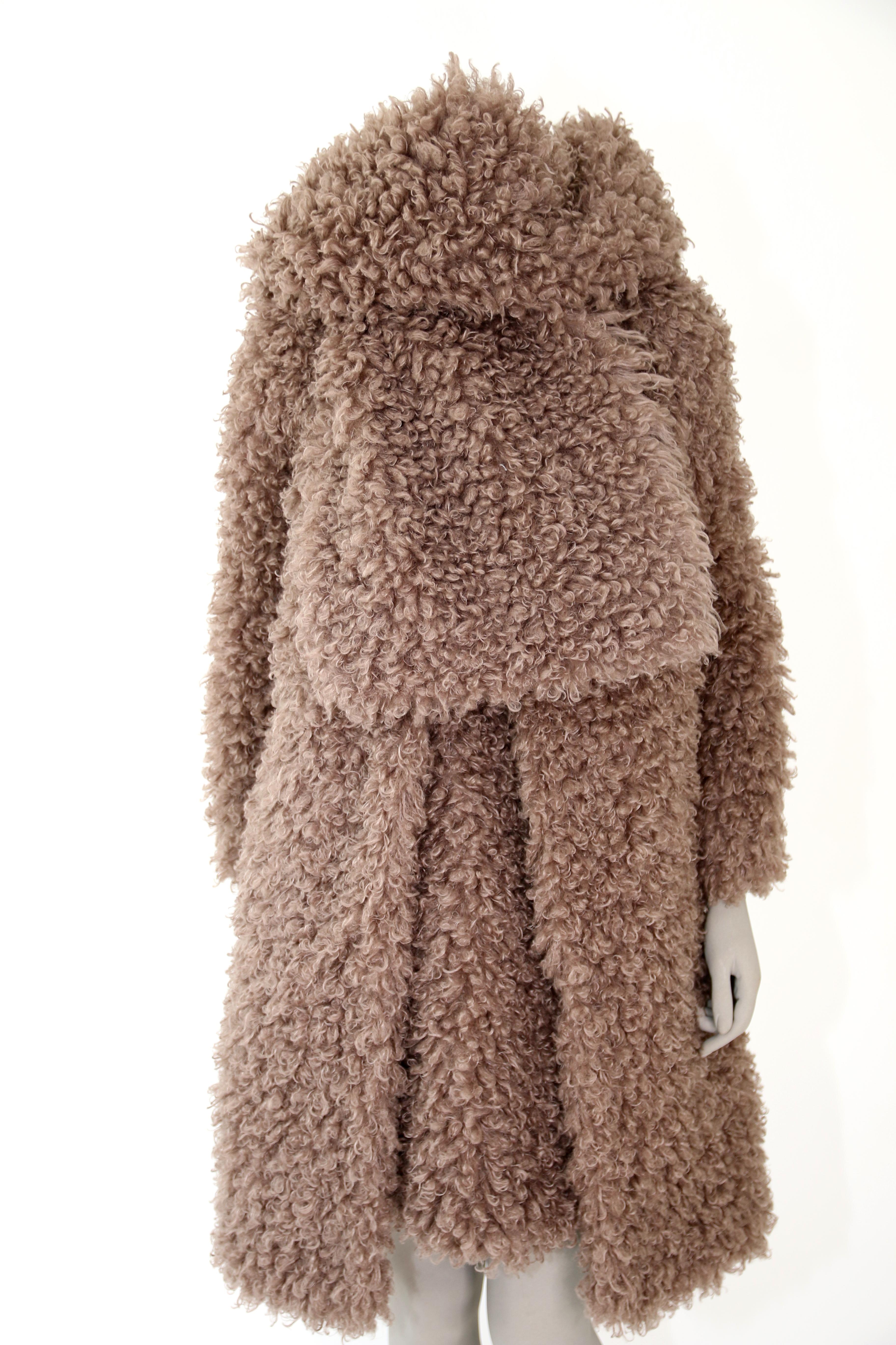 Pelush Faux Fur Curly Boucle' Poodle Coat - Small  For Sale 4