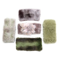 Pelush Faux Fur Scarfs And Hats - Set of 5 - One Size - Get One Free!