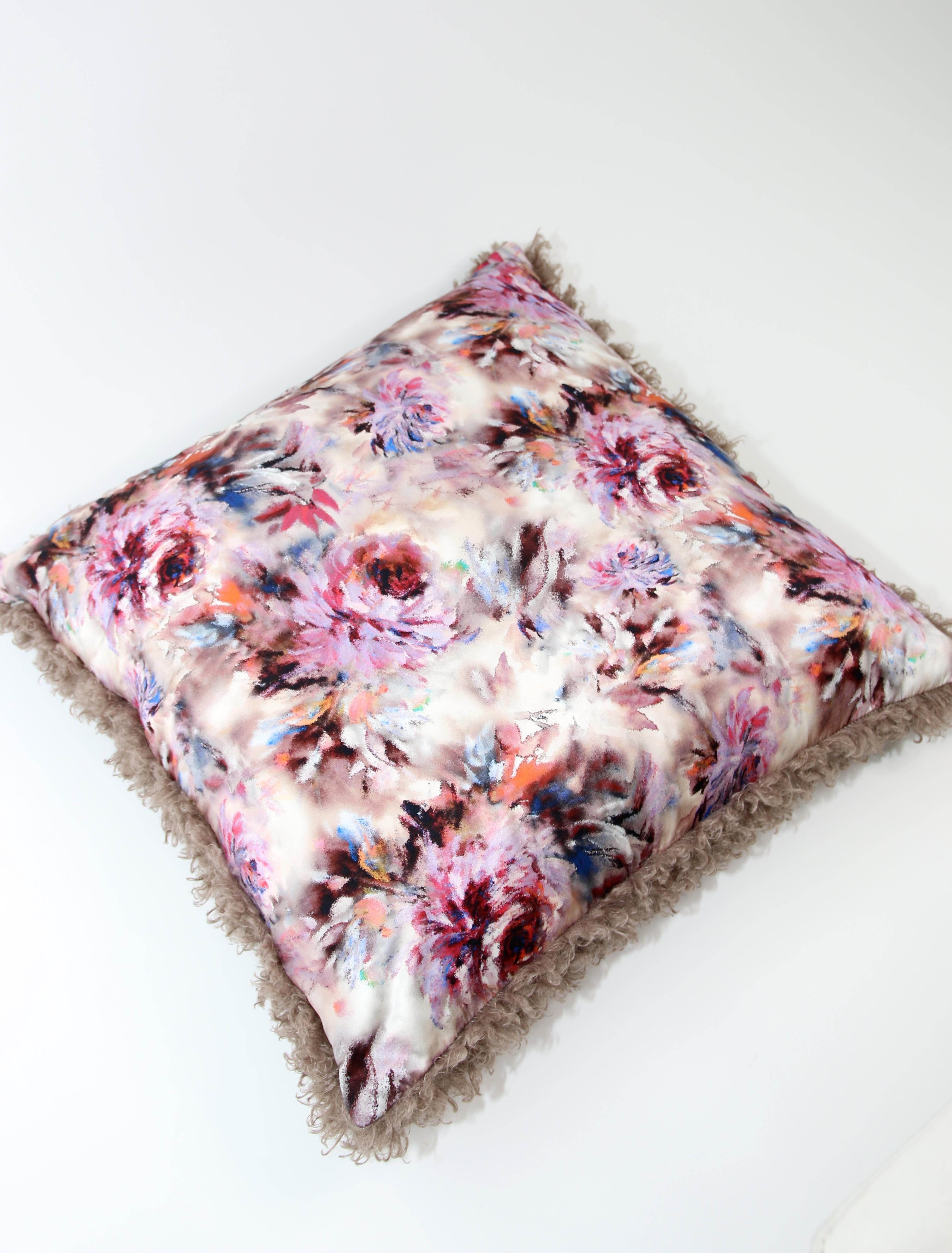 large boucle cushion