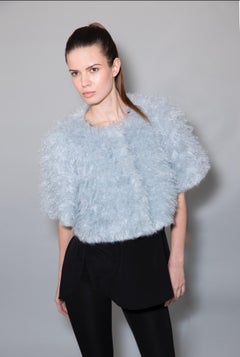 Pelush Powder Blue Mohair Jacket - 1/XS 1/S 1/M