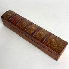 Pen box in the shape of a law book from the famous Maison Maquet in Paris