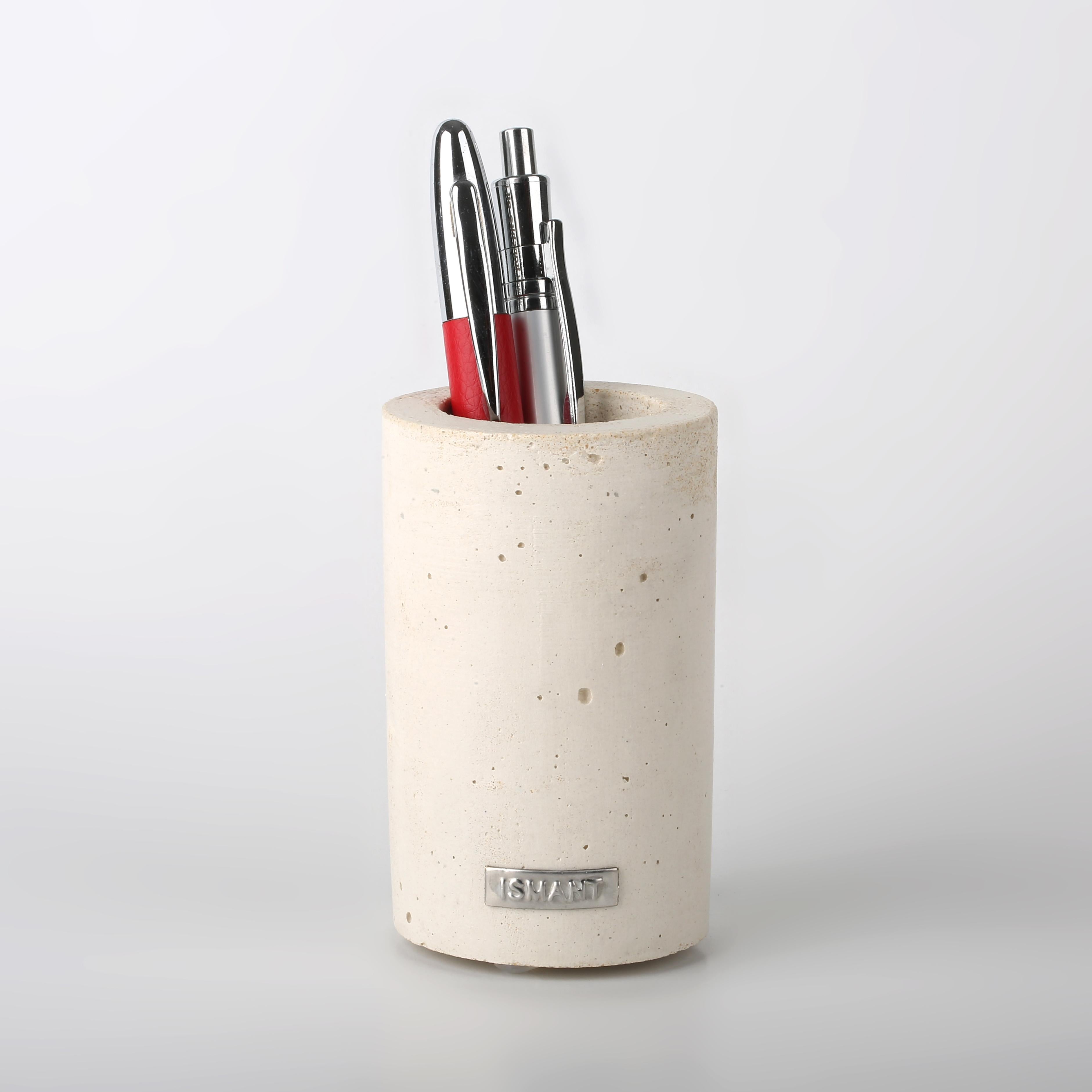 Introducing our Multi-Purpose Concrete Holder, a versatile piece that transcends its original design. While it excels at keeping your pens in order, its functionality extends far beyond. This adaptable accessory can effortlessly serve as a