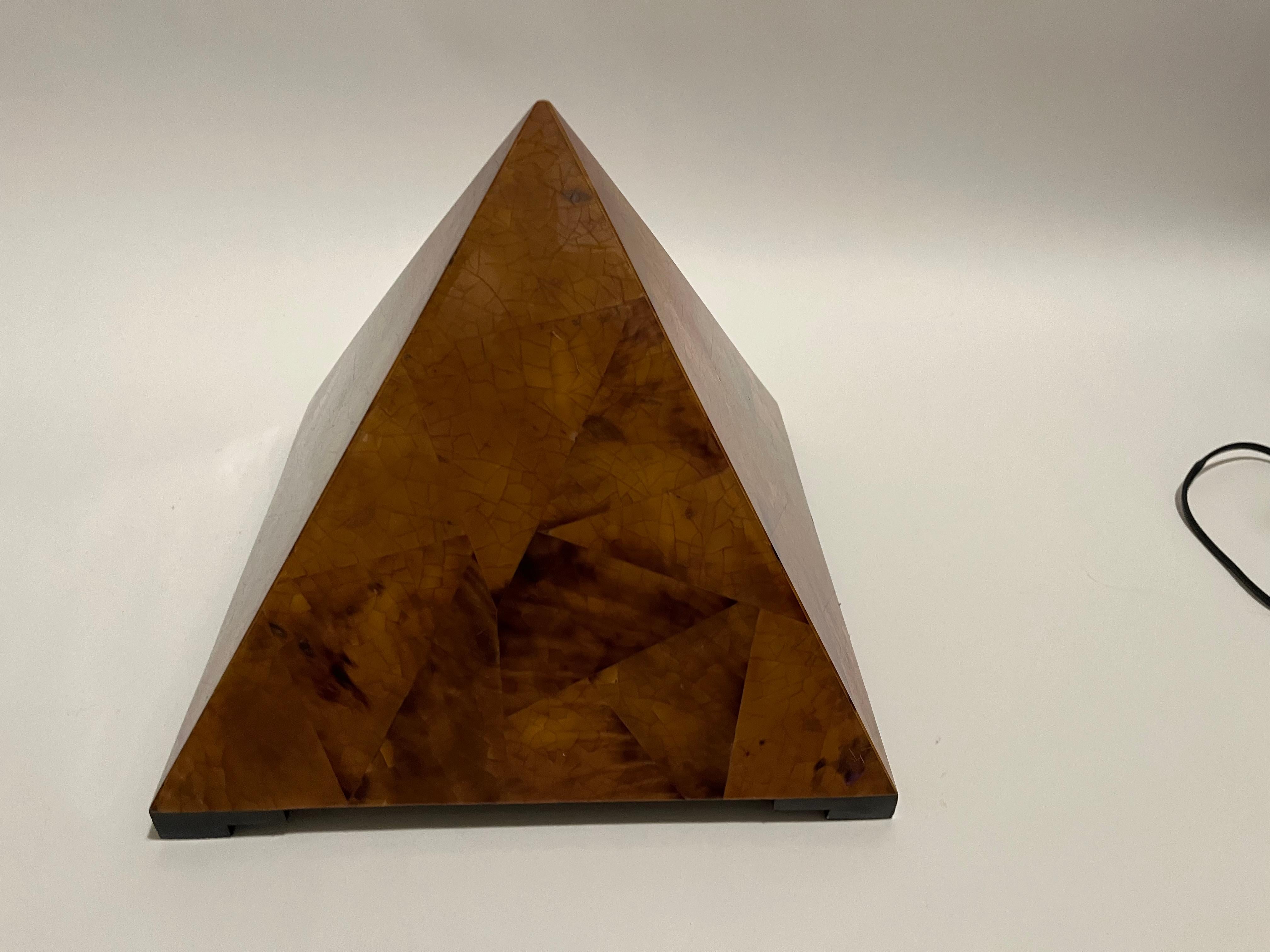 Post-Modern Pen shell Pyramid Box attributed to Maitland Smith For Sale