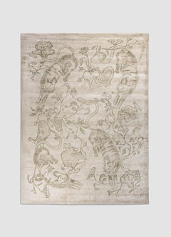 Tappeto Pench in seta Sari, Viya di Vikram Goyal