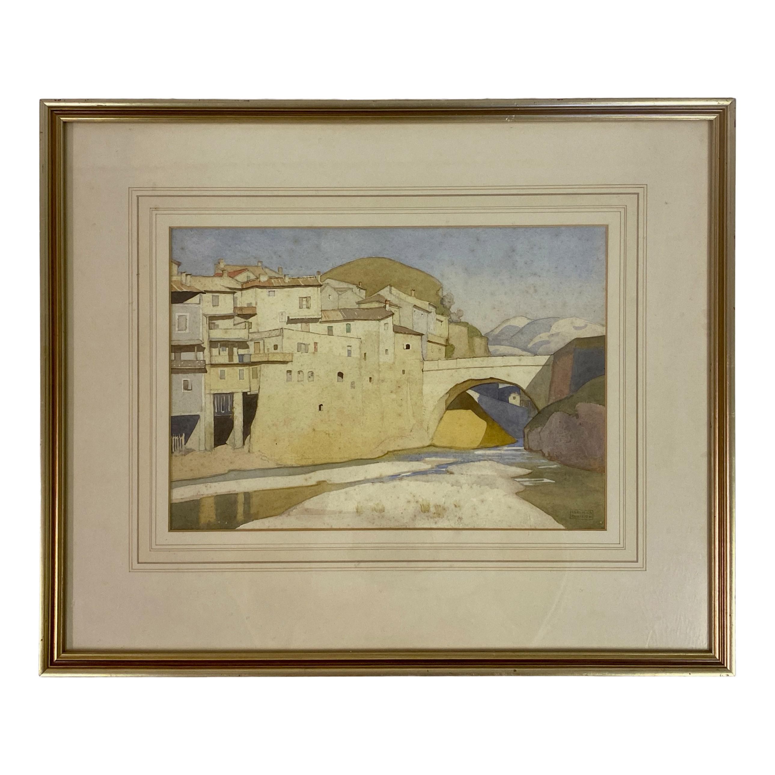 Pencil and Watercolour by Veronica Burleigh '1909-1998' 4