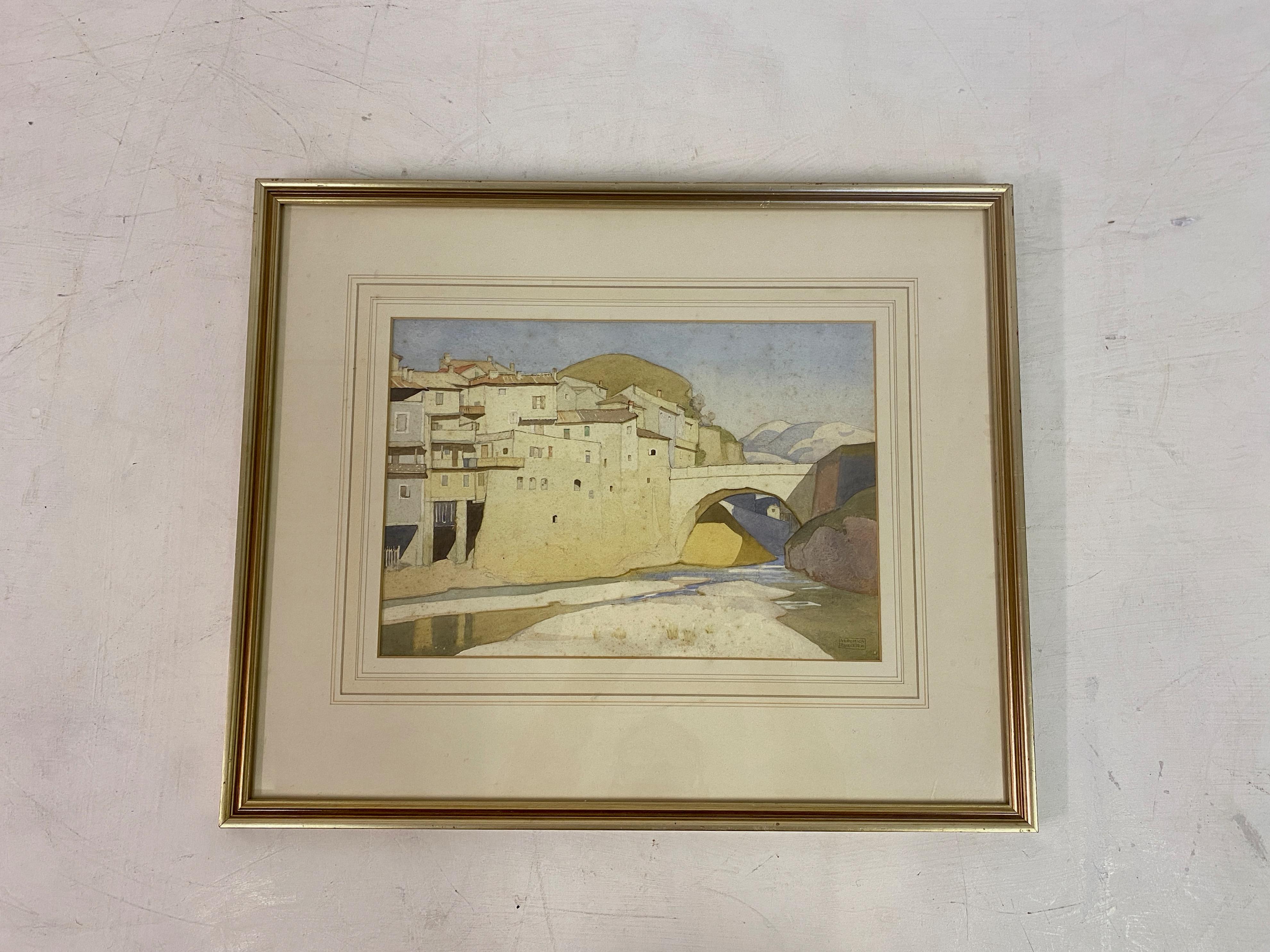 Pencil and watercolour

By Veronica Burleigh

Signed

Framed.