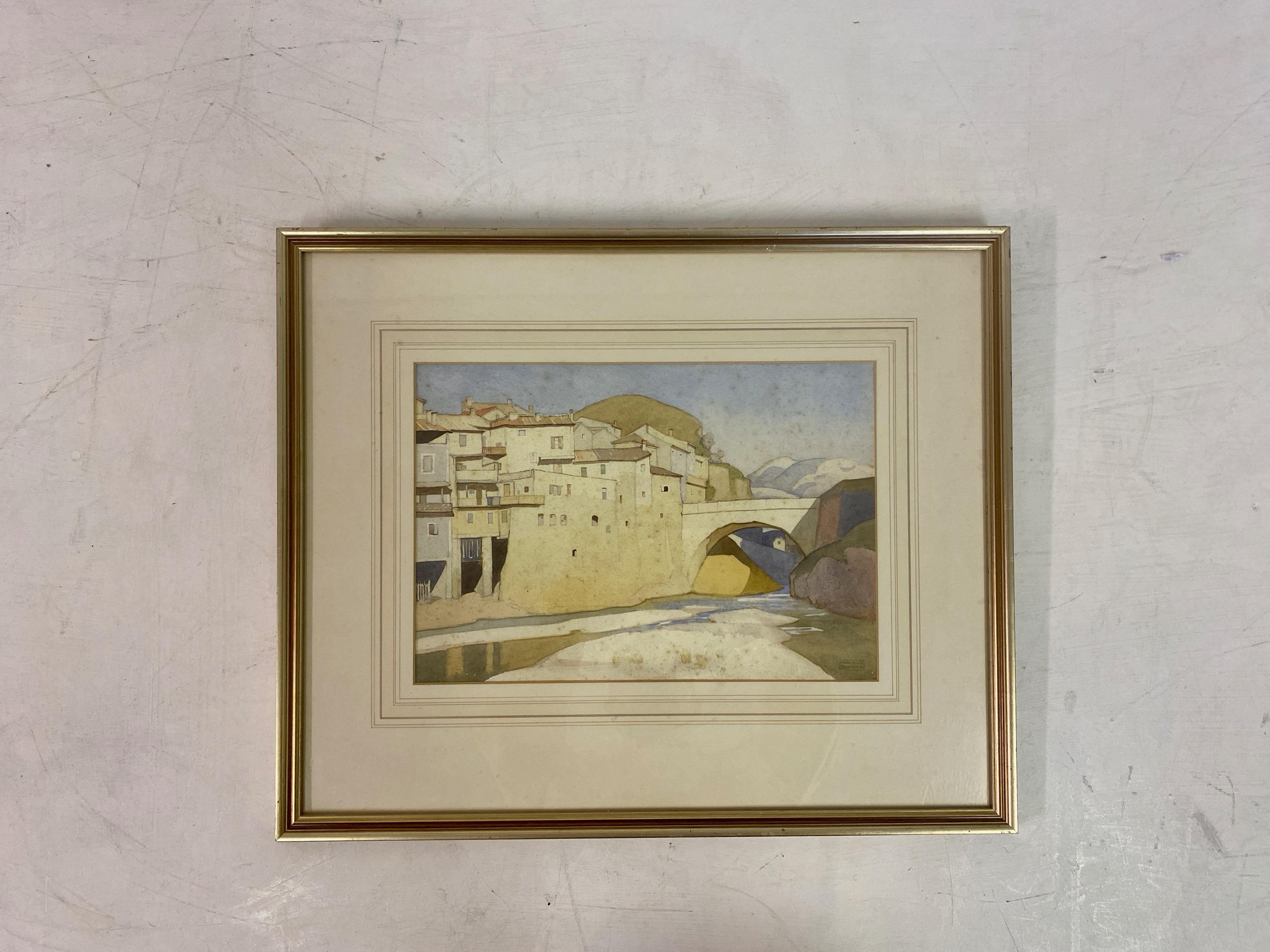 British Pencil and Watercolour by Veronica Burleigh '1909-1998'