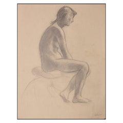 Pencil Drawing of a Female Nude