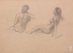 Pencil Drawing of a Female Nude