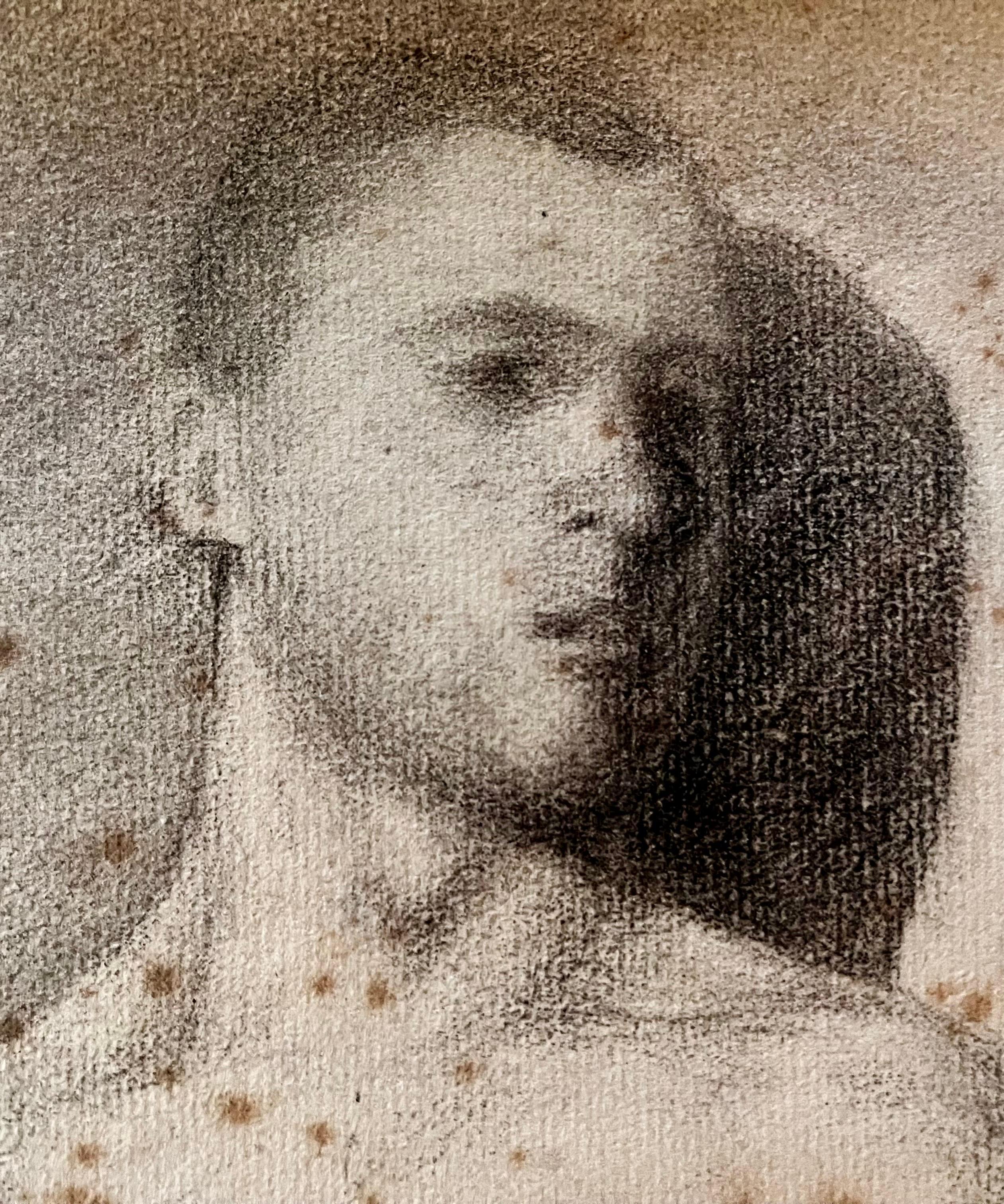 Bleistiftzeichnung einer sportlichen männlichen Figur, um 1930 im Zustand „Relativ gut“ im Angebot in Philadelphia, PA