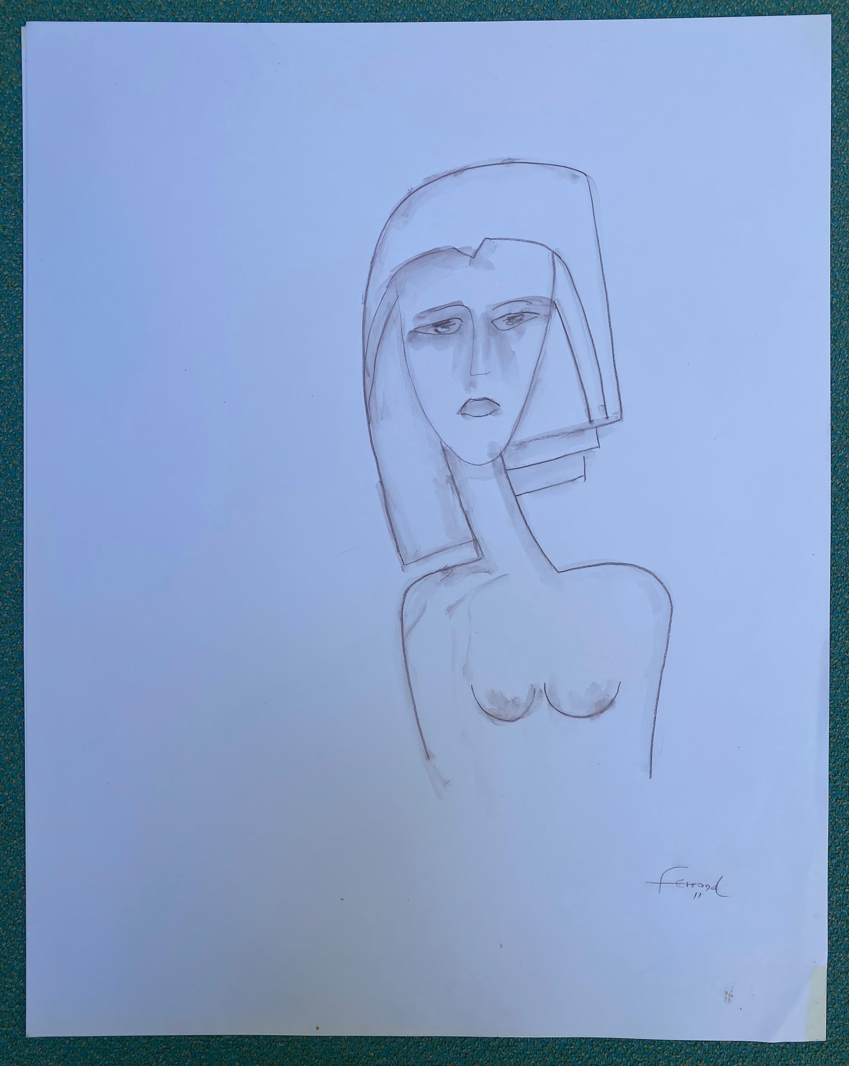 Pencil on Paper 2, André Ferrand, 2011 In Good Condition For Sale In Saint ouen, FR