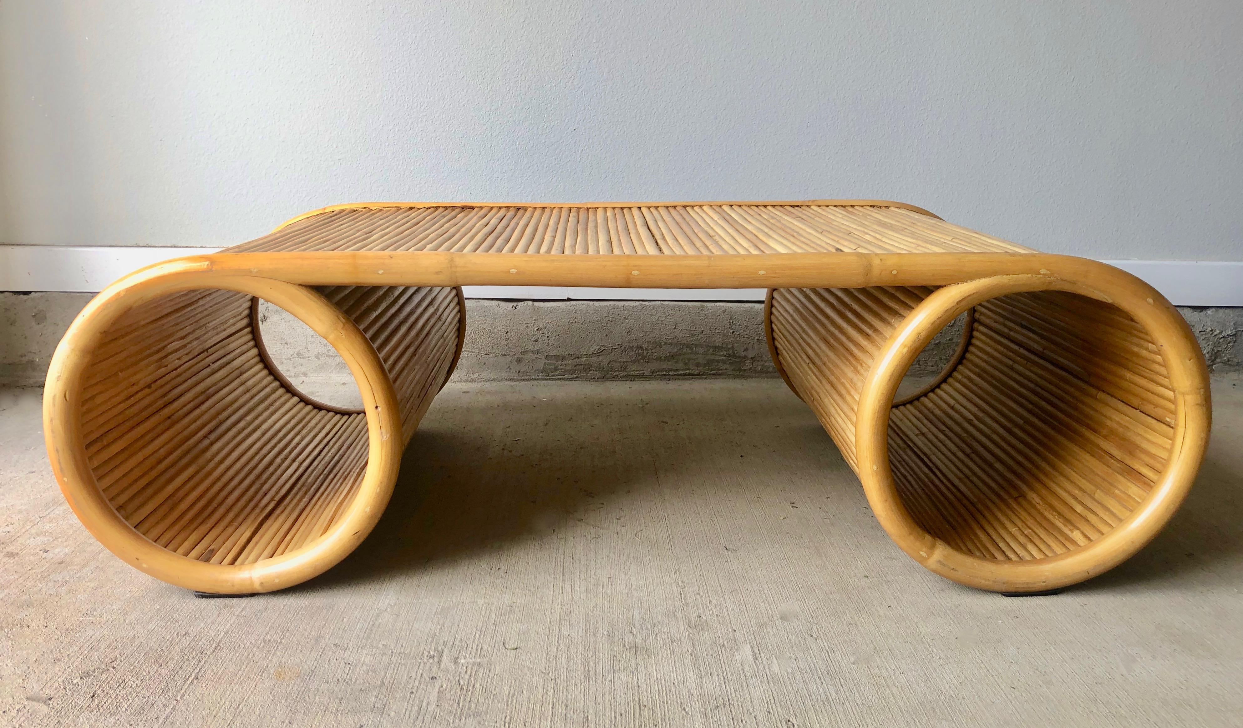 Pencil Reed Bamboo Coffee Table at 1stDibs pencil reed furniture