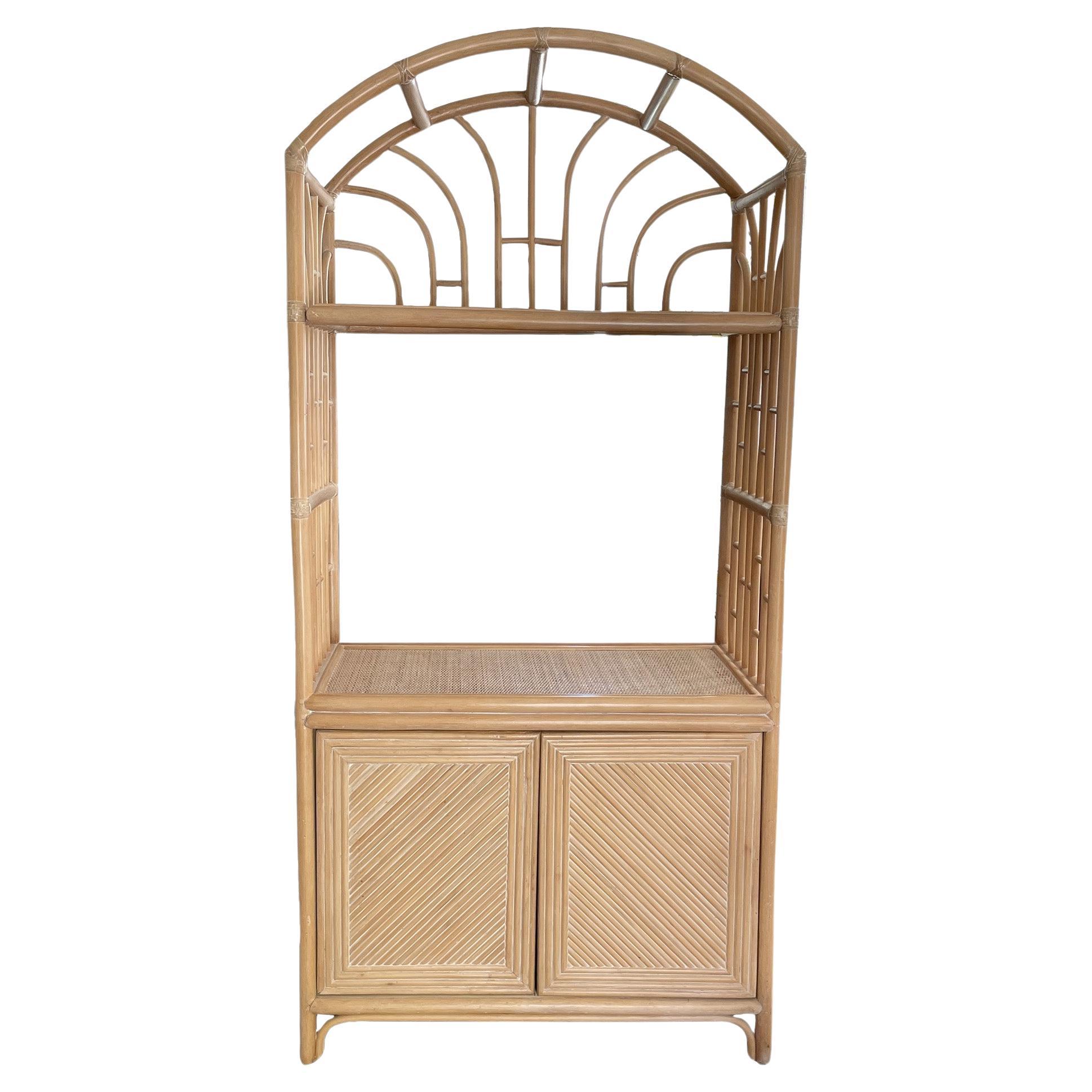 Art Deco Arched Top Burl Wood Étagère For Sale at 1stDibs art deco