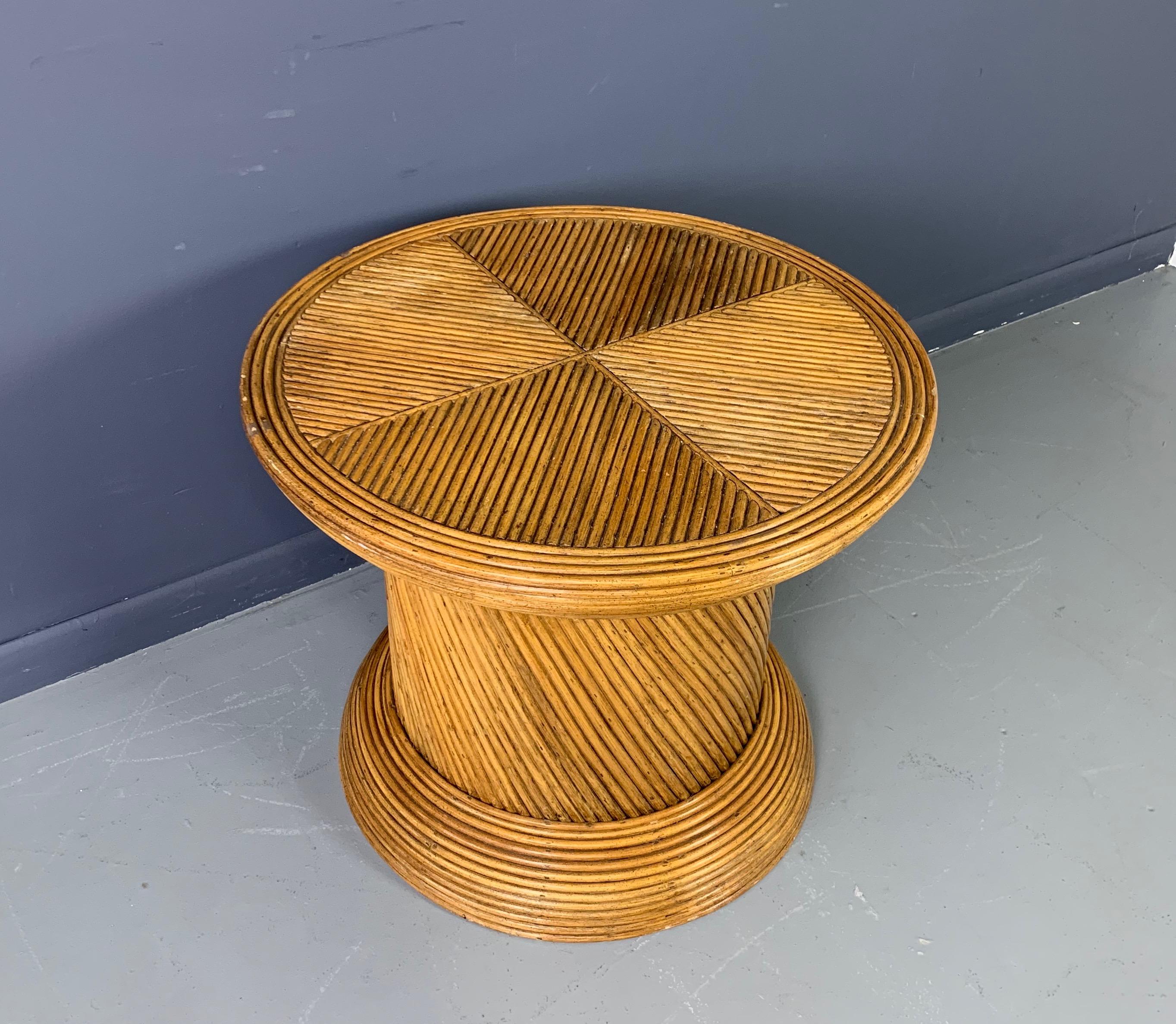 pencil reed side table