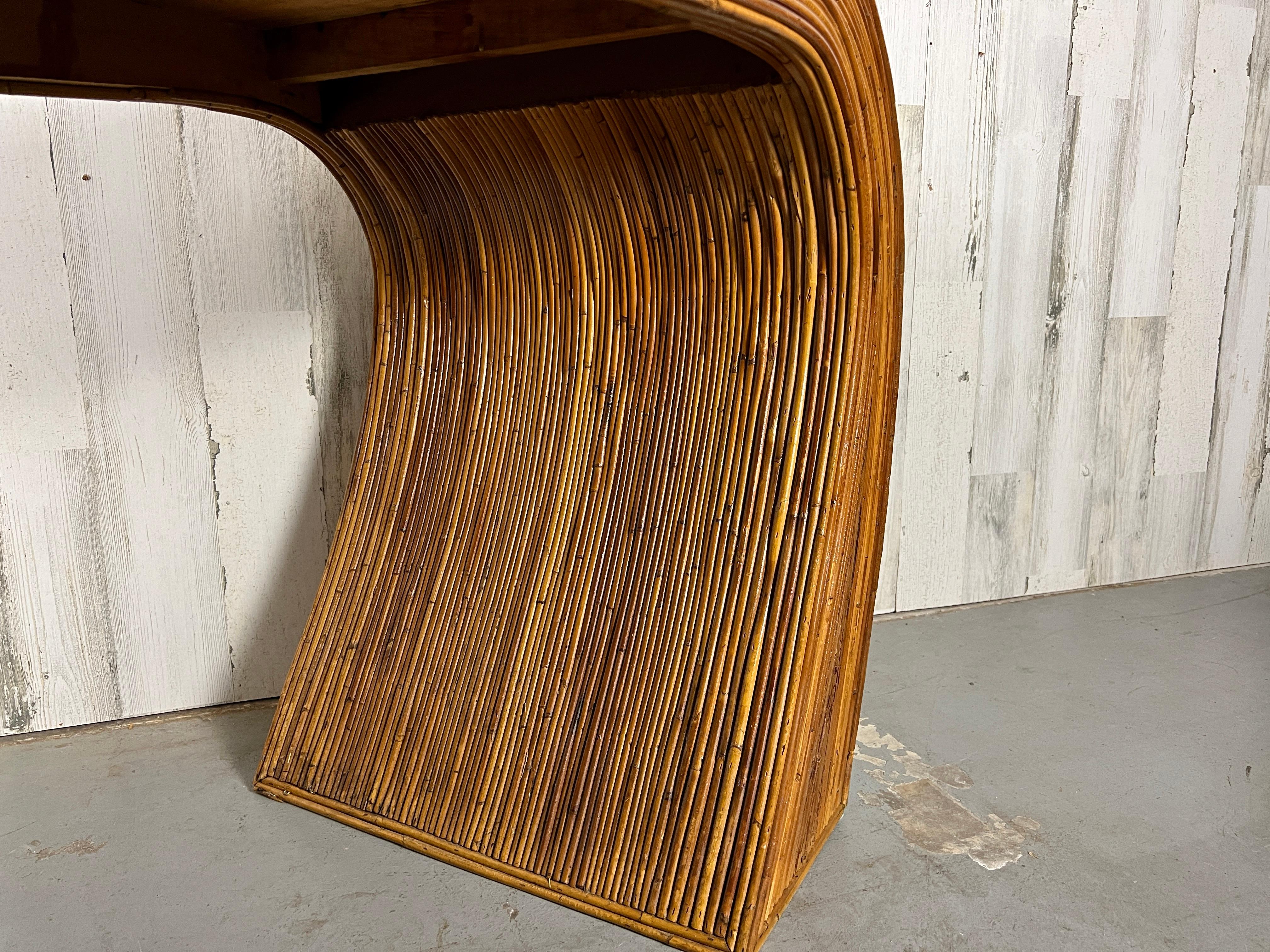 Pencil Reed Console Table  For Sale 1