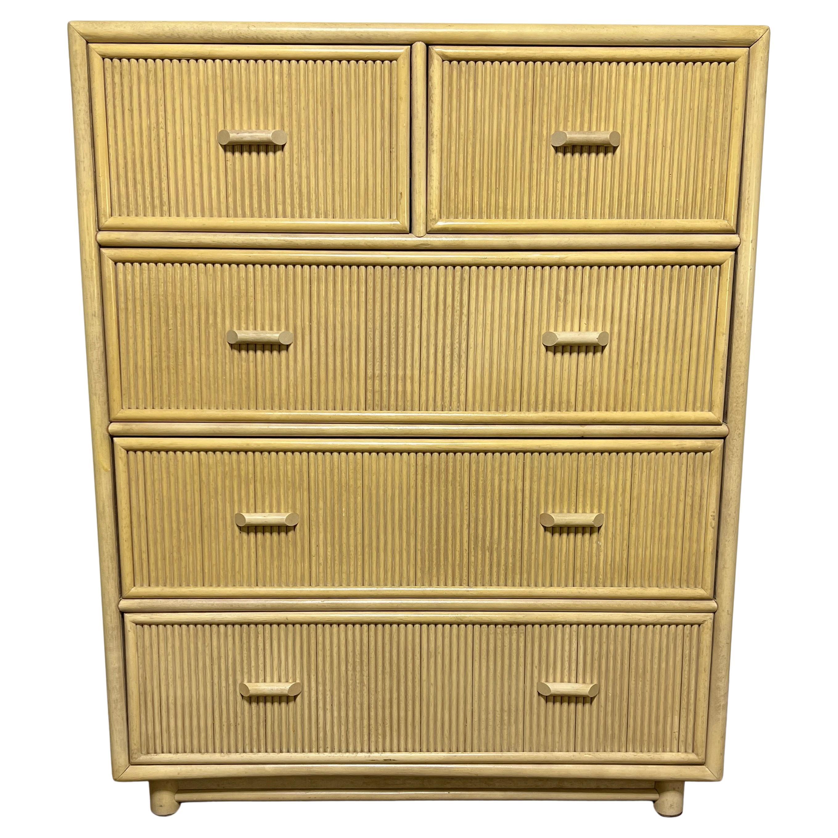 Commode Pencil Reed High Boy Circa 1970