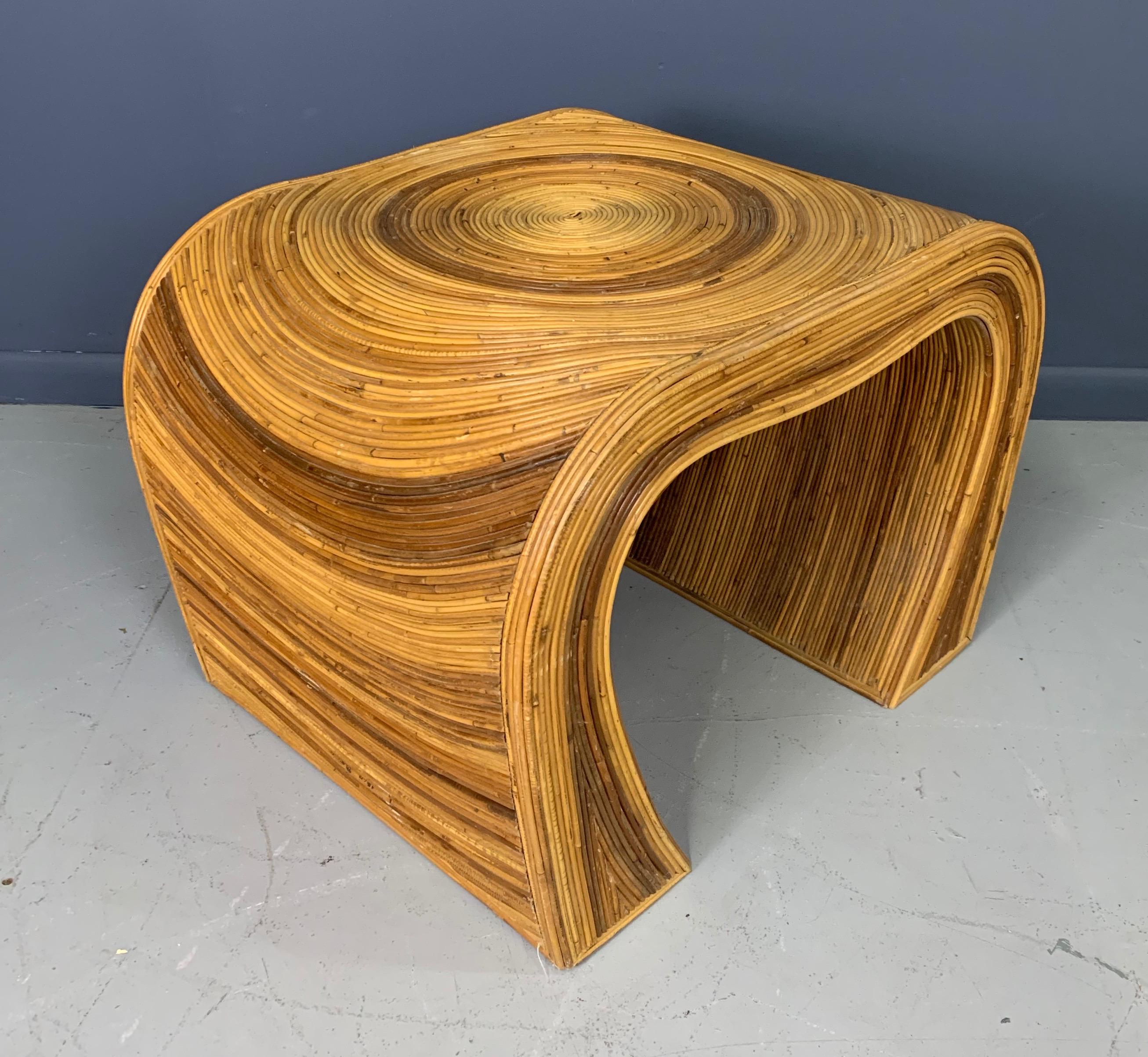 pencil reed side table