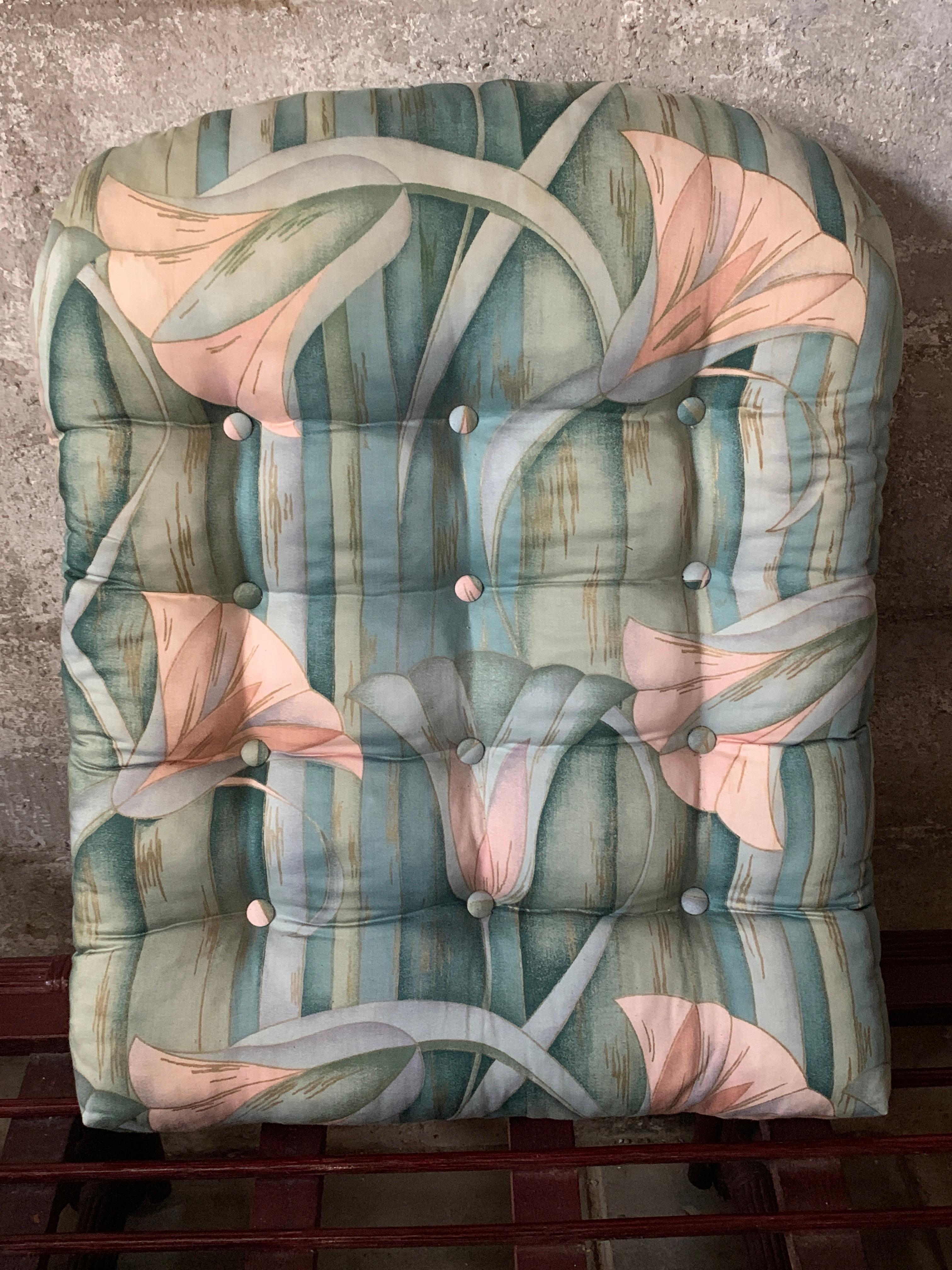 Banc en rotin et feuilles de palmier côtières de bambou, Vivai del Sud, 1970 en vente 10