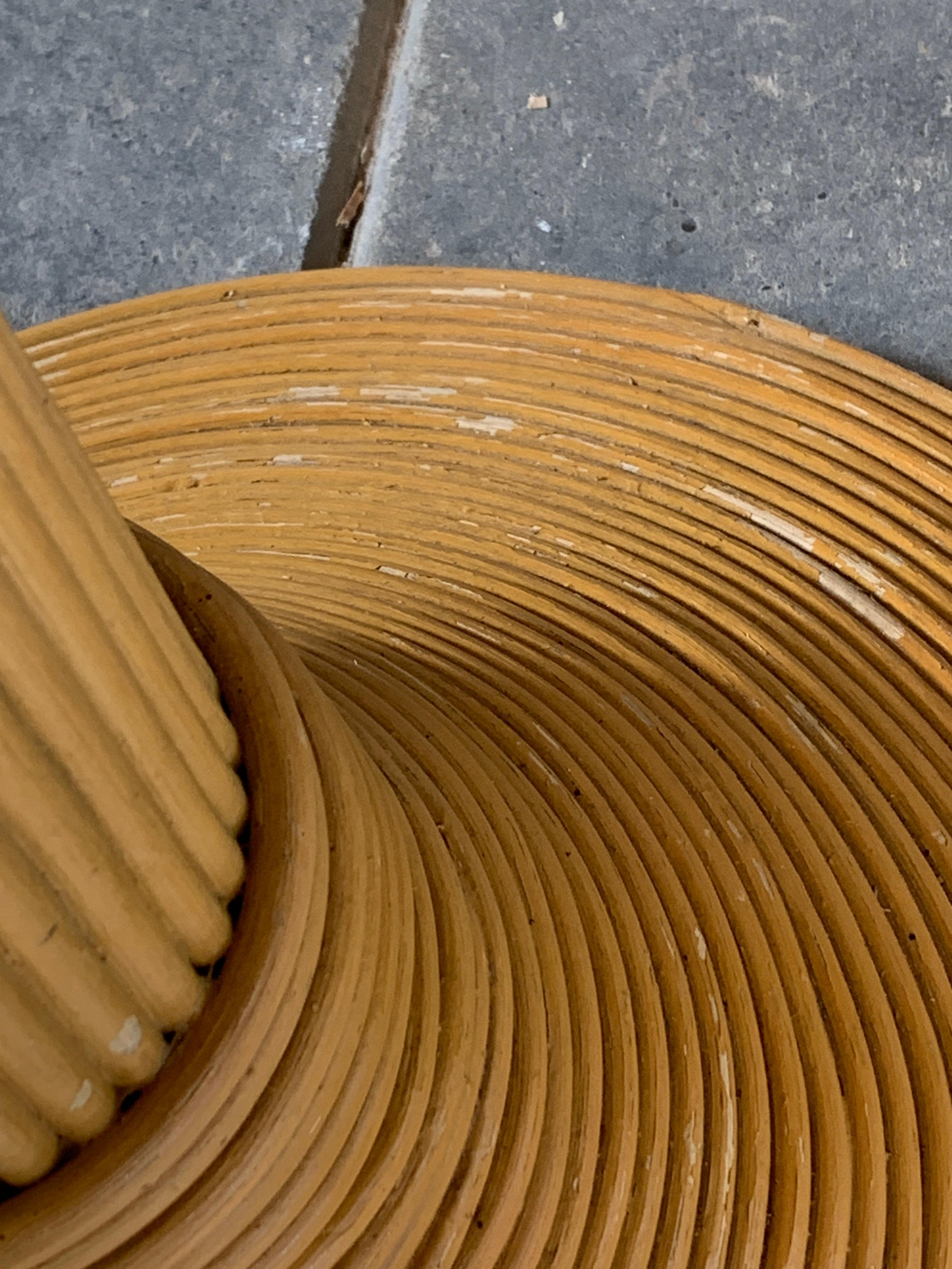 Pencil Reed rattan bamboo coconut palm tree floor lamp 13