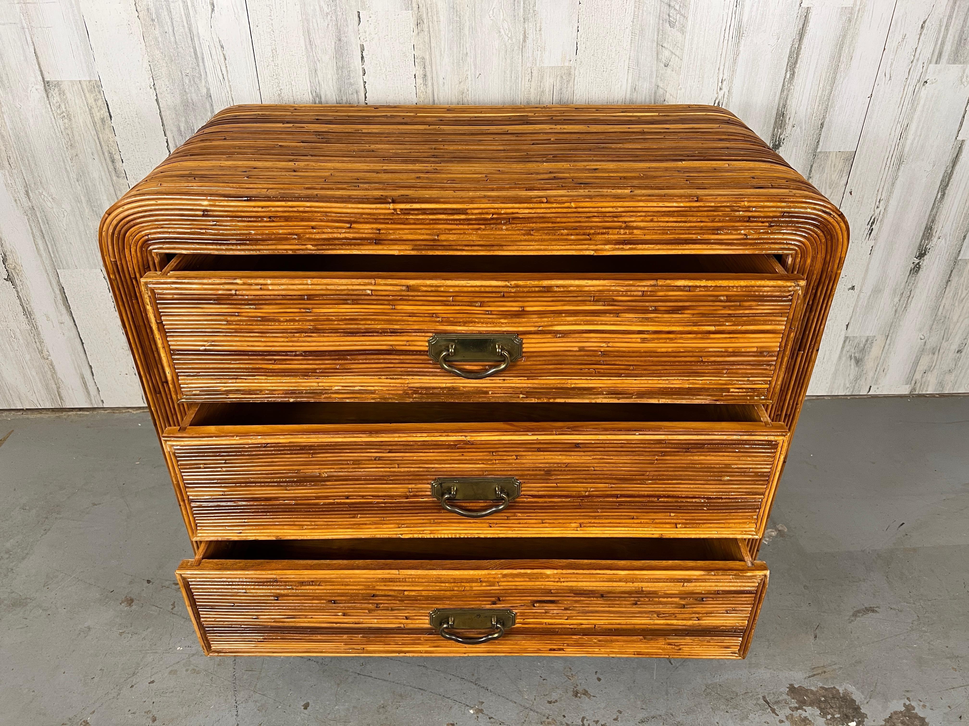 Pencil Reed Rattan Chest of Drawers 5