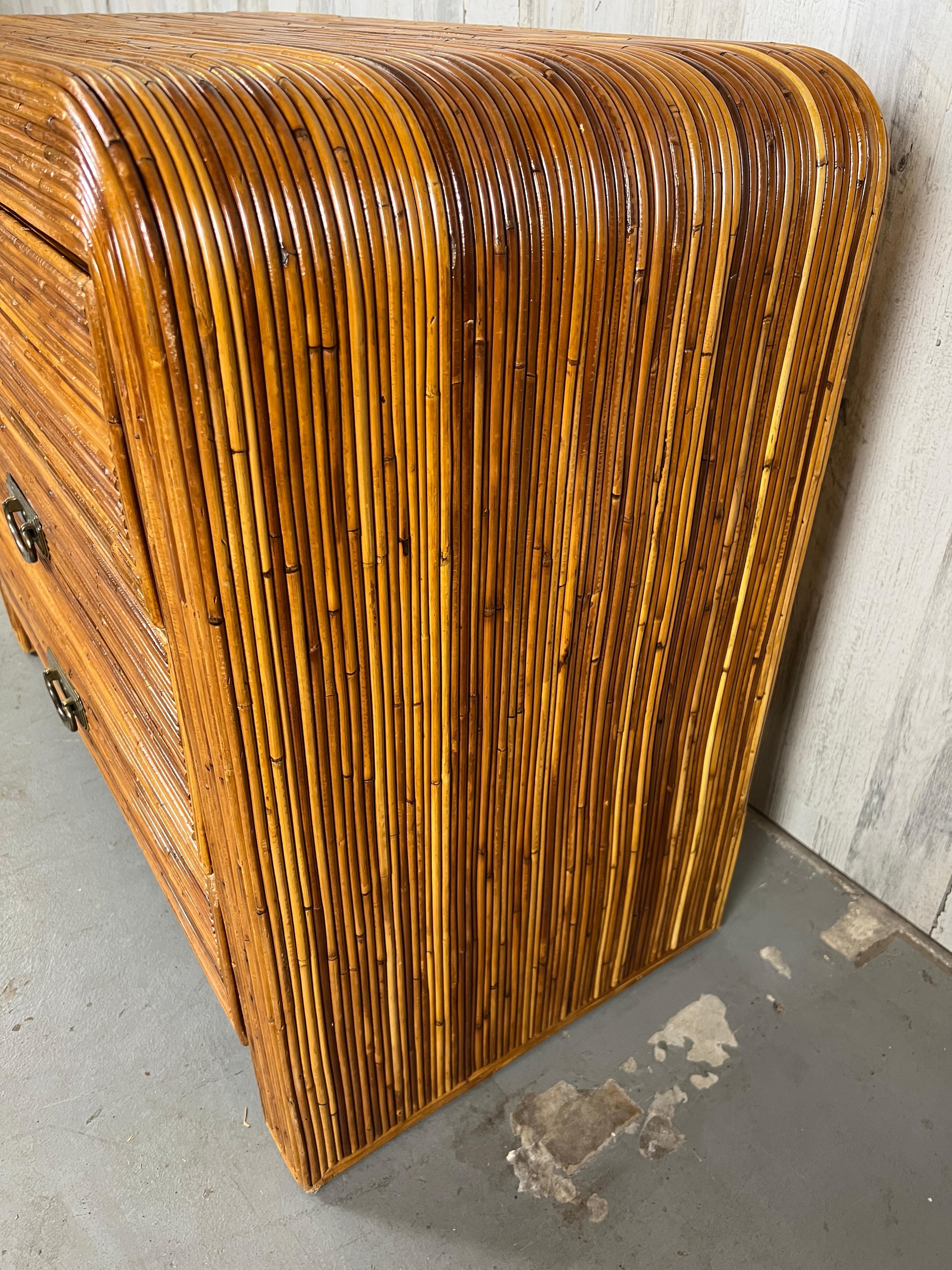 Pencil Reed Rattan Chest of Drawers 4