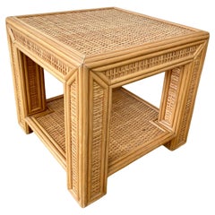 Pencil Reed Rattan Beistelltisch