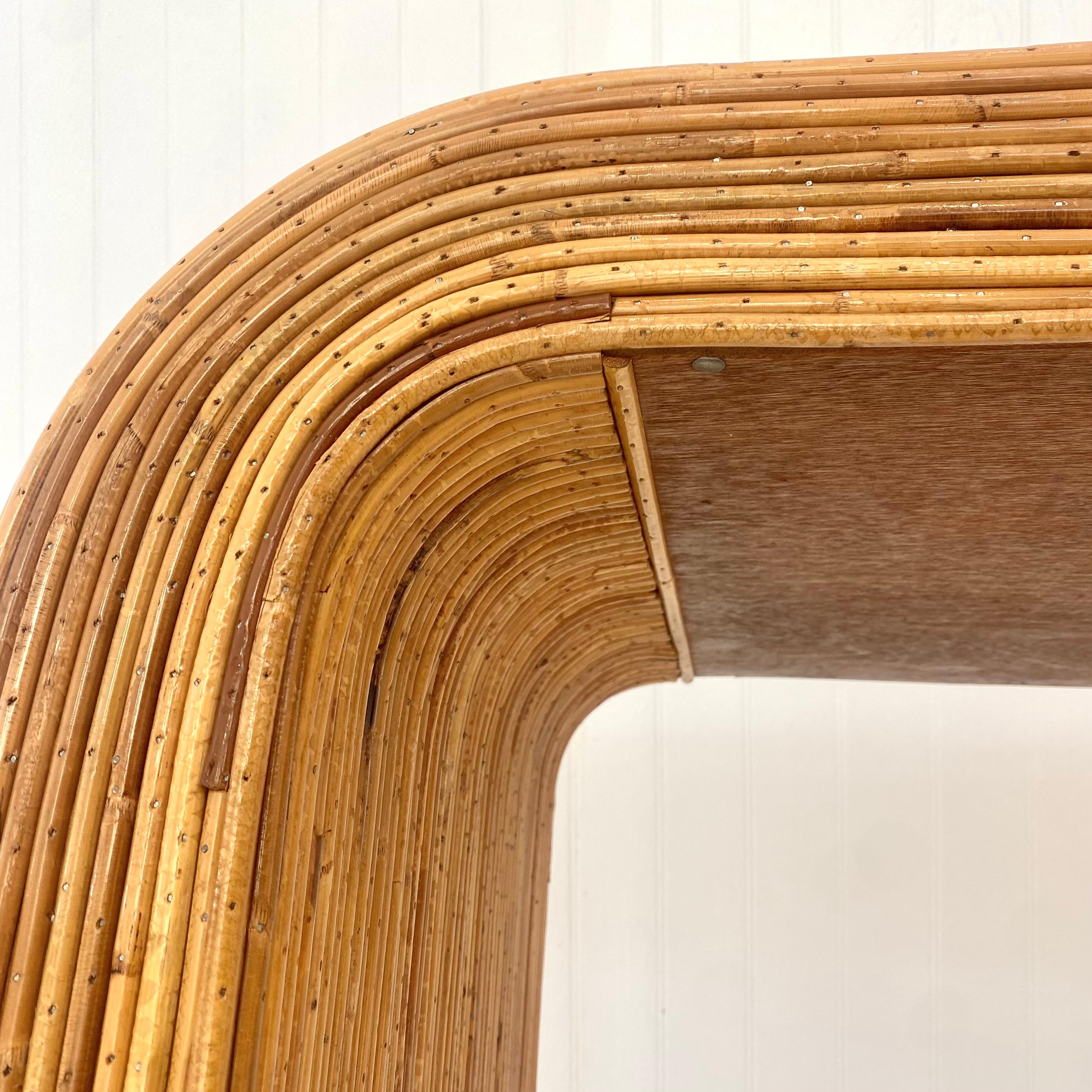 Console à cascade Pencil Reed, 1970 États-Unis en vente 3