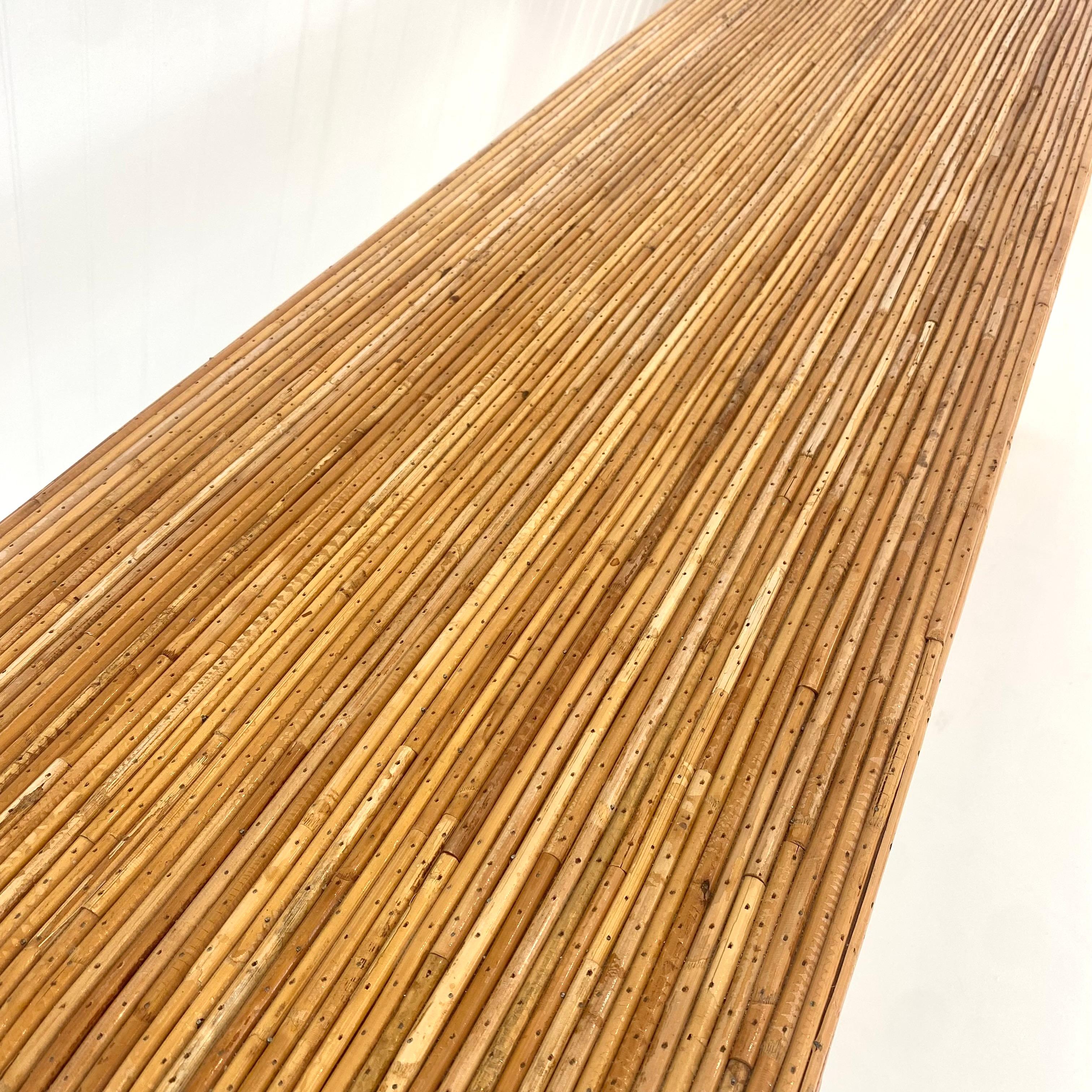 Console à cascade Pencil Reed, 1970 États-Unis en vente 8