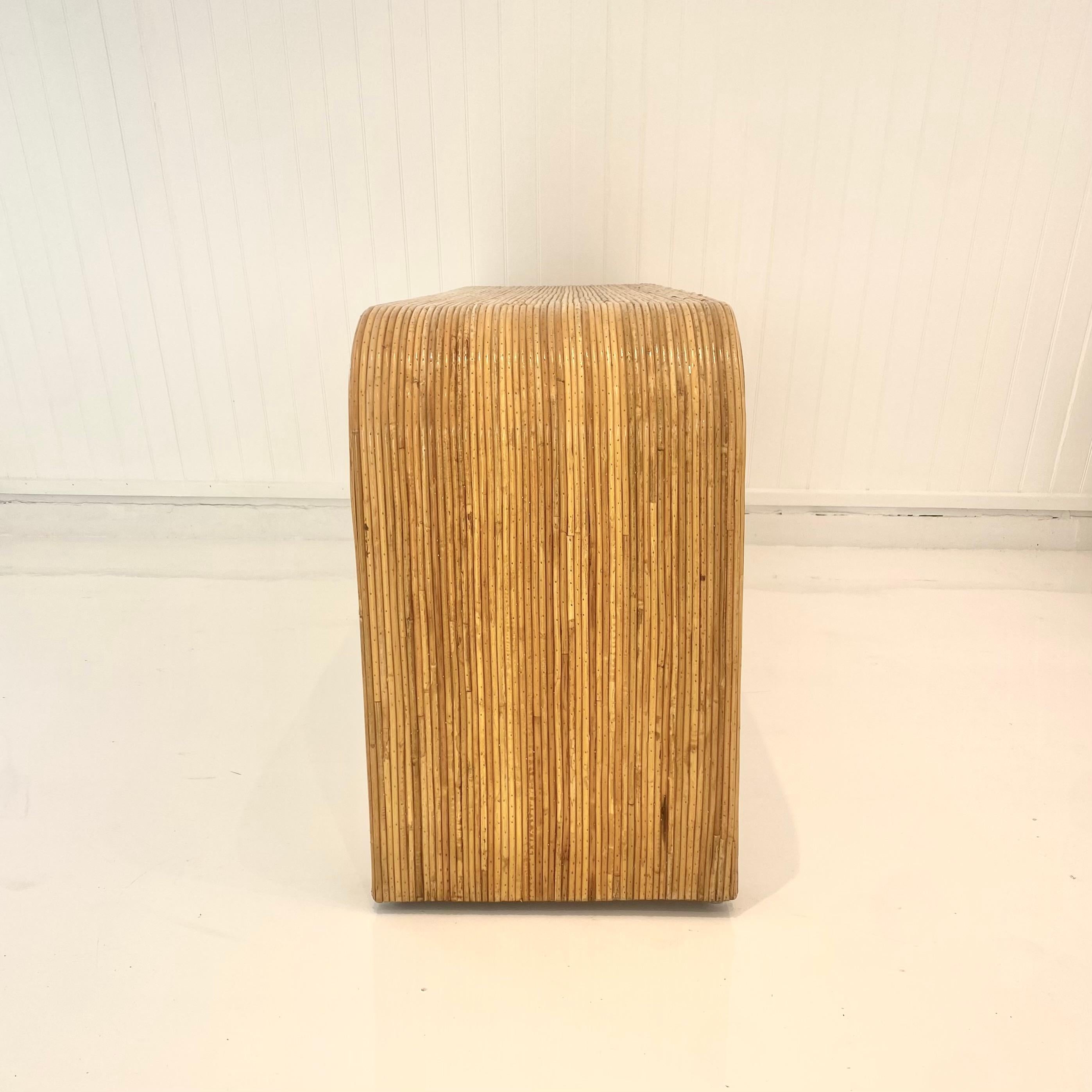 Mid-Century Modern Console à cascade Pencil Reed, 1970 États-Unis en vente