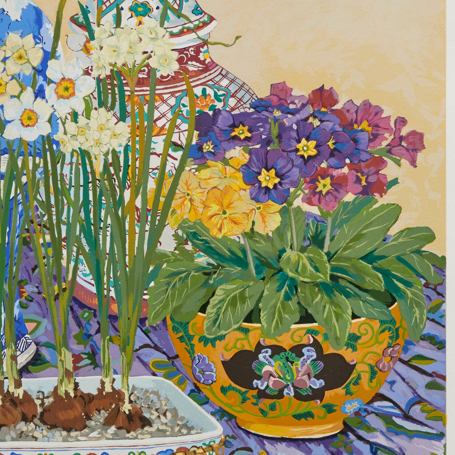 Pencil Signed John Powell (American) Artist Proof Still Life Serigraph on Paper In Good Condition For Sale In Morristown, NJ