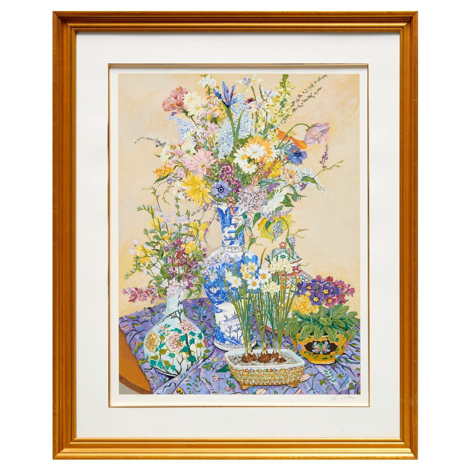 Pencil Signed John Powell (American) Artist Proof Still Life Serigraph on Paper For Sale