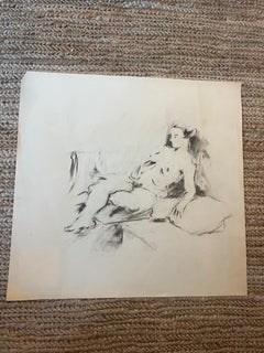 Pencil Sketch of Figure on Paper