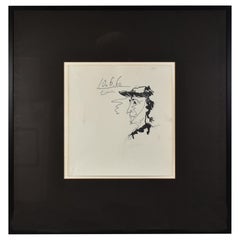 Pencil Sketch Original Portrait by Pablo Picasso