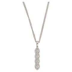 Pendant 0.62 carat Diamonds Brilliant Cut 18k White Gold