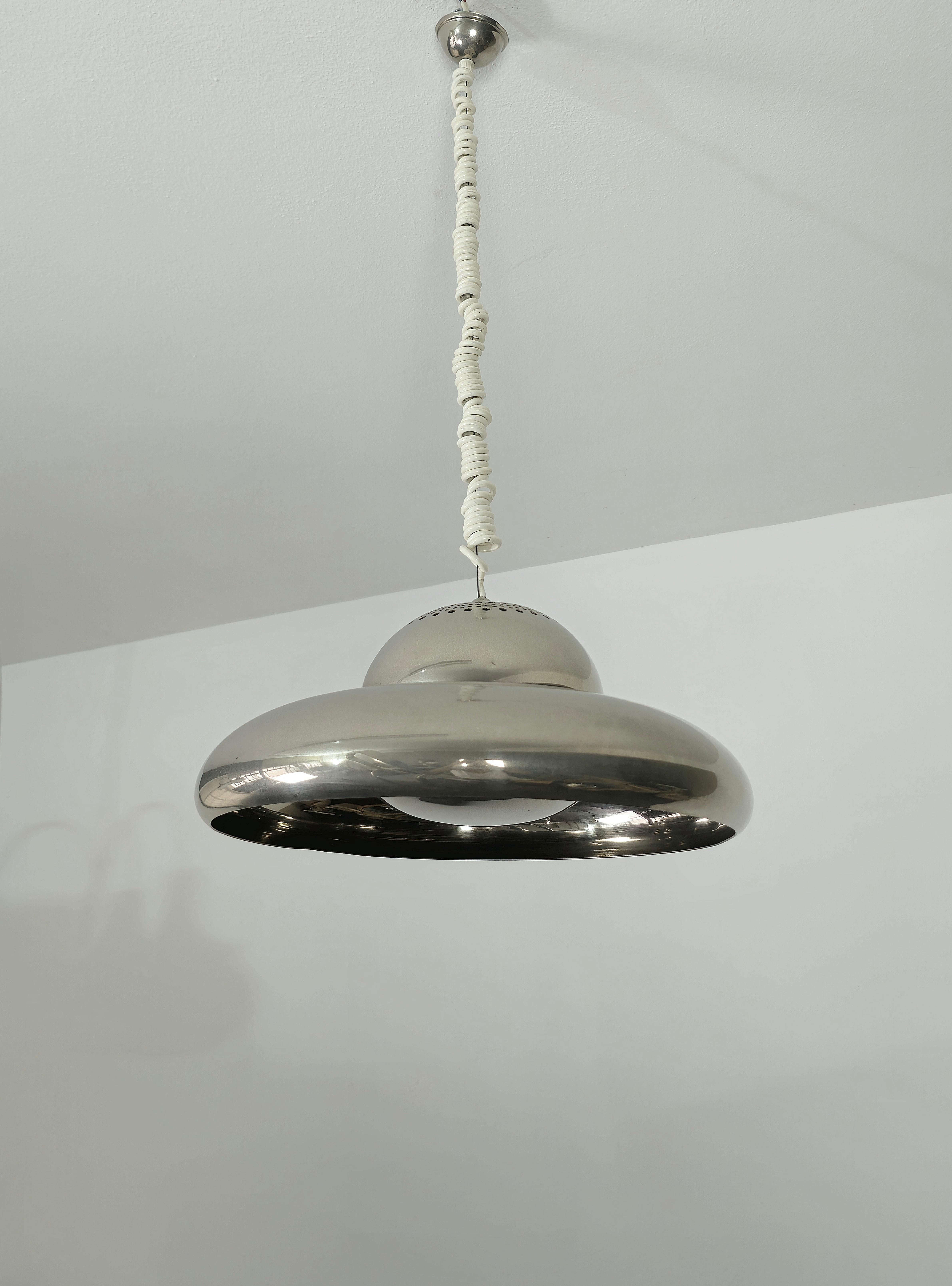 Mid-Century Modern Pendant Afra and Tobia Scarpa for Flos Nickel-Plated Brass Midcentury Italy 1960