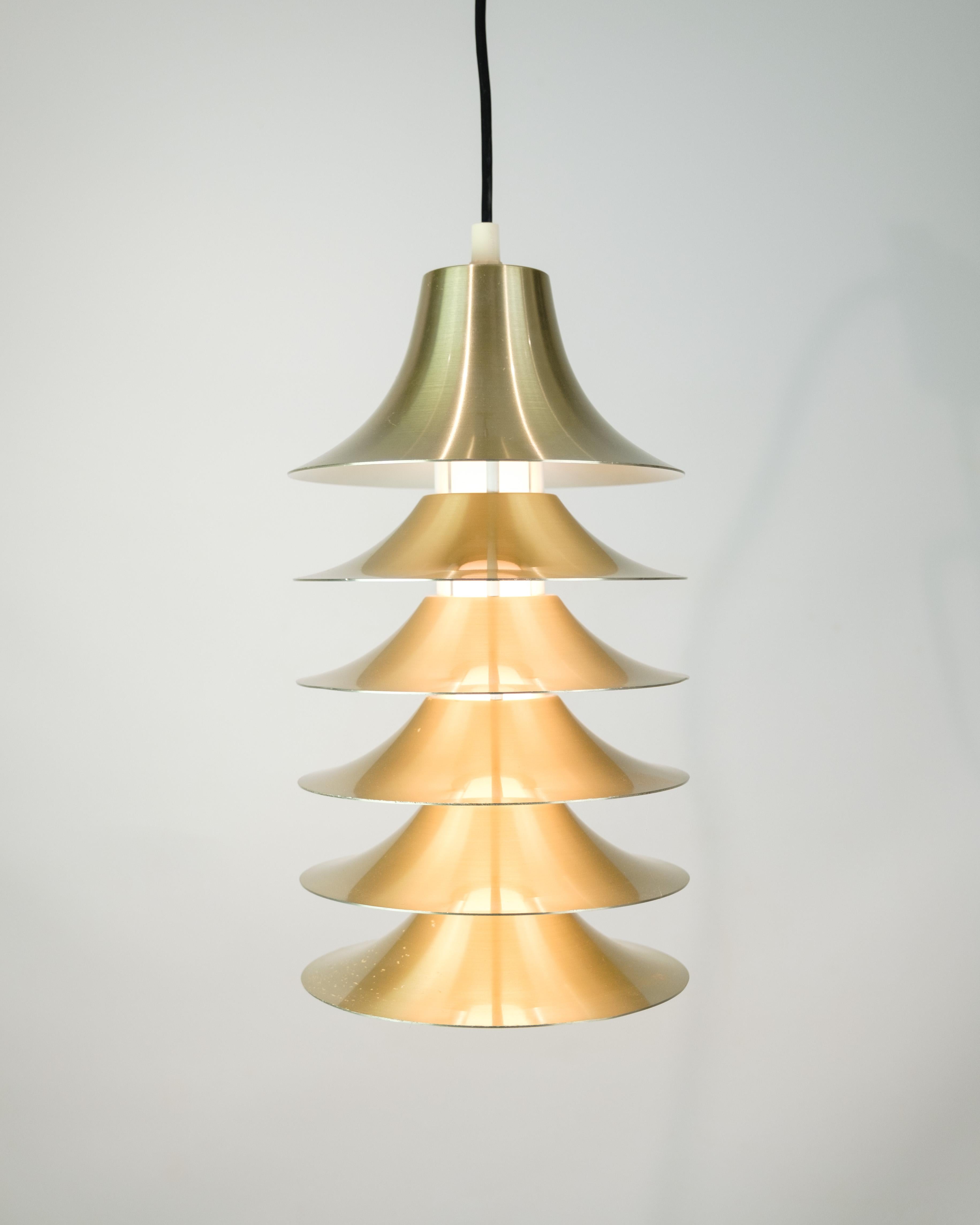 Late 20th Century Pendant Made In Aluminium, Danish Design From 1970s For Sale