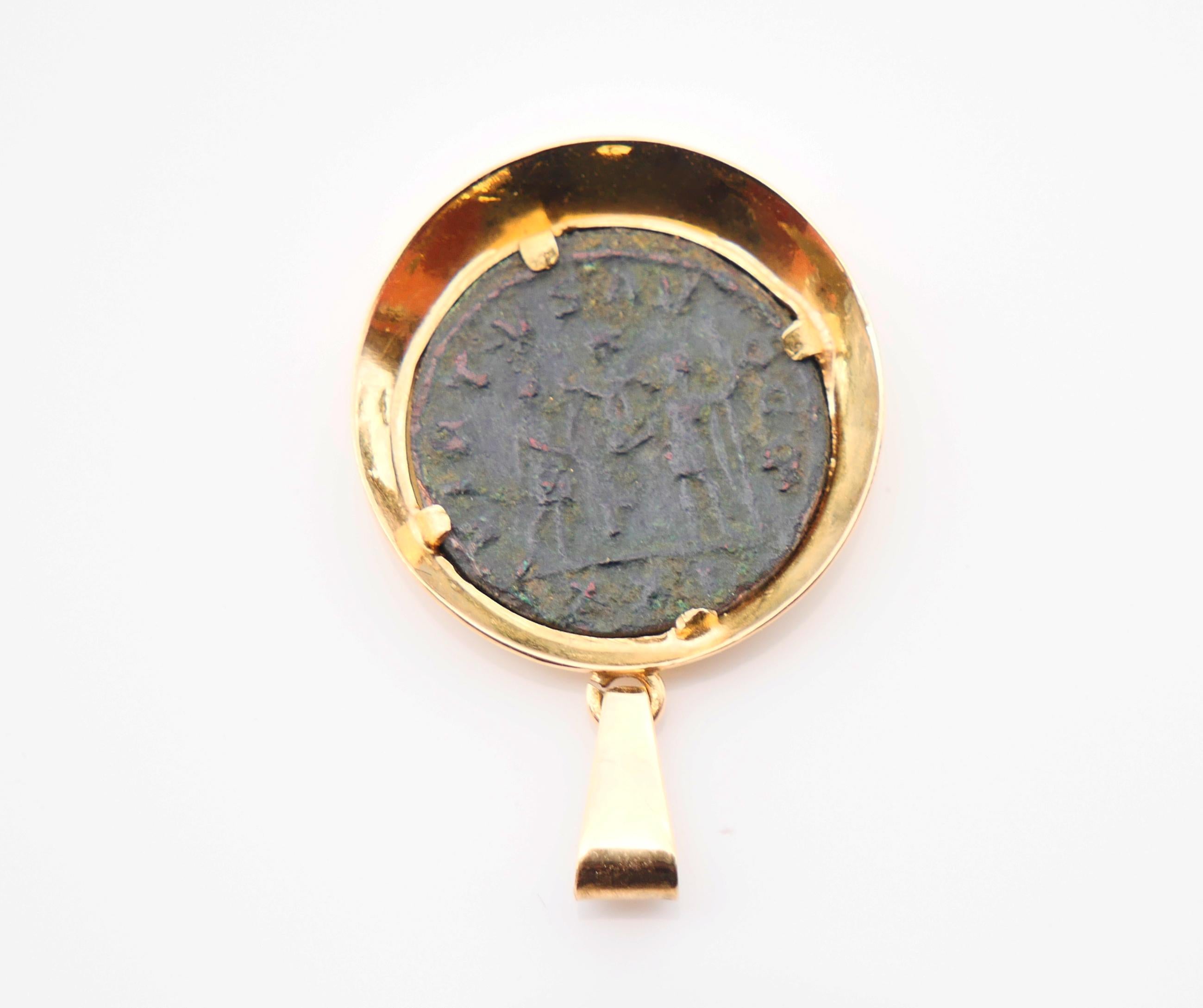 da uomo o donna Ciondolo Moneta romana antica in oro 14K /6,73gr in vendita