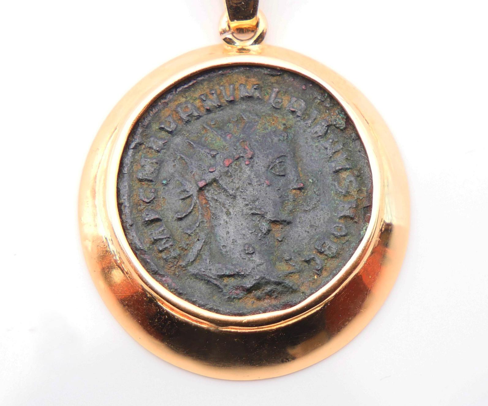 Ciondolo Moneta romana antica in oro 14K /6,73gr in vendita 1