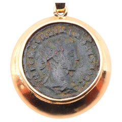 Ciondolo Moneta romana antica in oro 14K /6,73gr