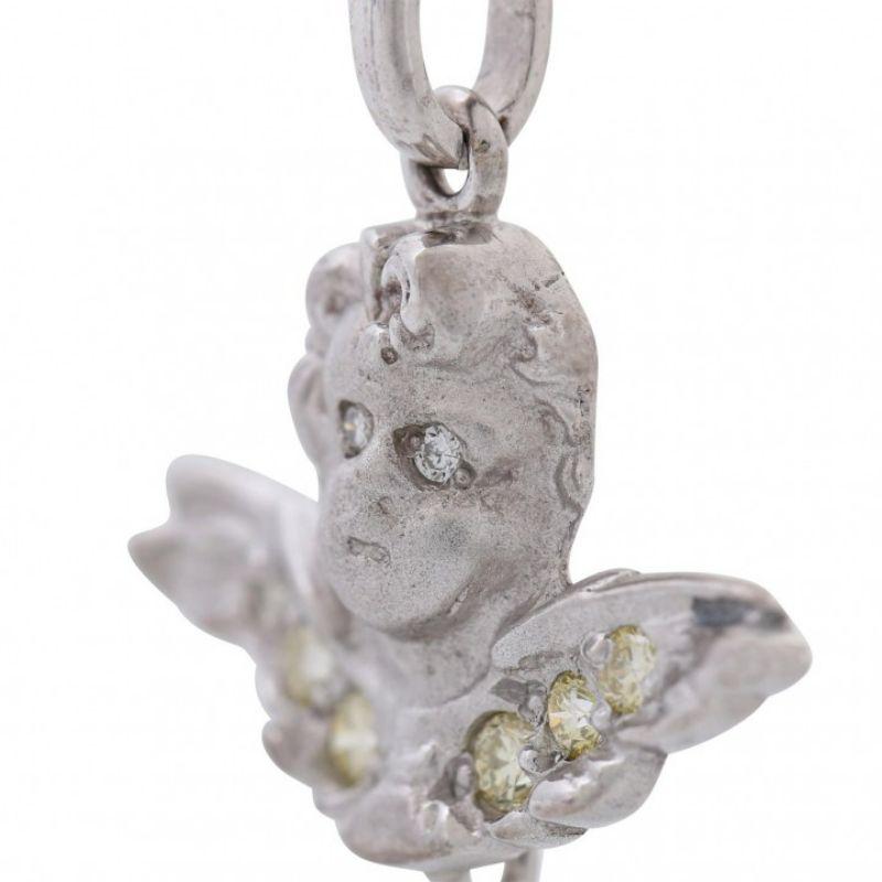 Brilliant Cut Pendant 'Angel' with Brilliants and Octagonal Diamonds For Sale