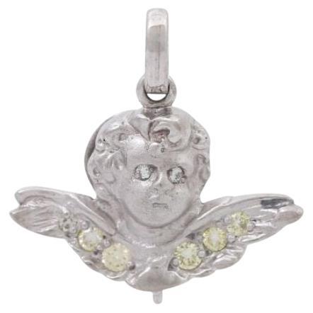 Pendant 'Angel' with Brilliants and Octagonal Diamonds For Sale