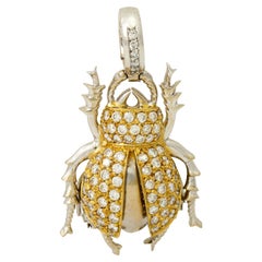 Pendant 'Beetle' with Diamonds